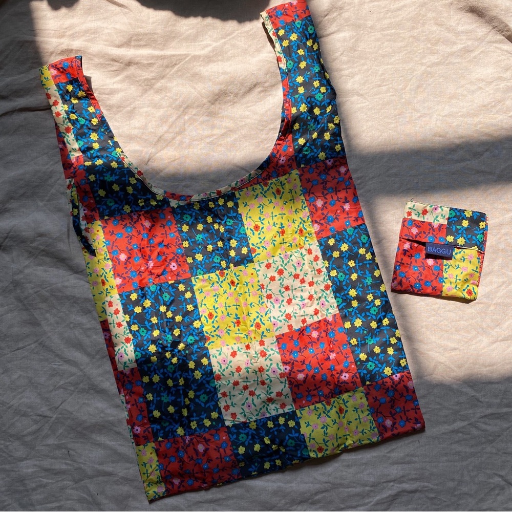 sold - BAGGU standard bag in calico print